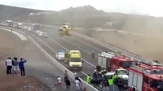 Fallece tras el choque de tres coches en Guía de Isora