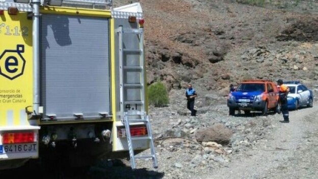 El helicóptero rescata a una noruega accidentada en Mogán