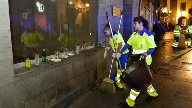 Un día de trabajo más que el gerente de limpieza