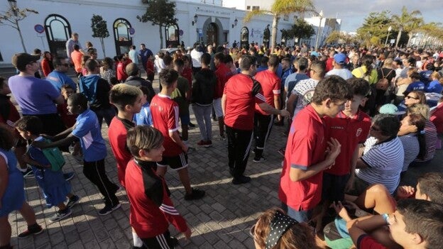 Enfado del deporte de base en Arrecife