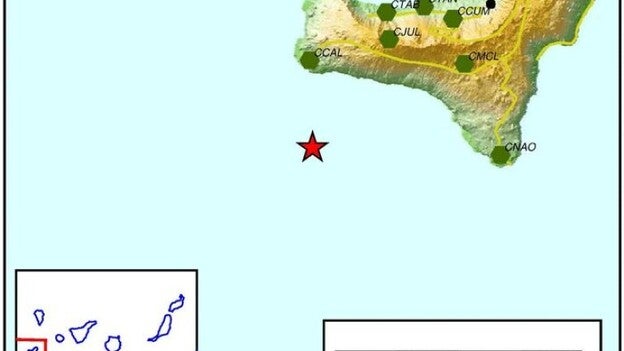 Temblor de 3,5 grados al suroeste de El Pinar