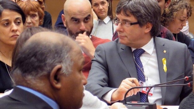 Puigdemont y Gabriel, en la sede europea de la ONU