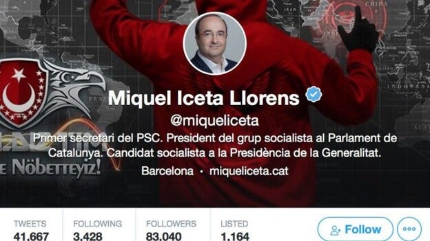 El Twitter de Iceta, hackeado por activistas turcos