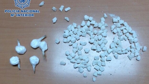 Pillado con once gramos de crack y cocaína