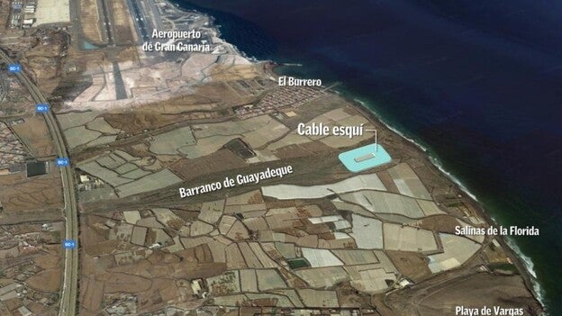 Los ecologistas se oponen al lago y al cable esquí en Agüimes