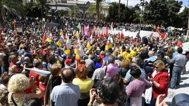 Los pensionistas se manifiestan este domingo