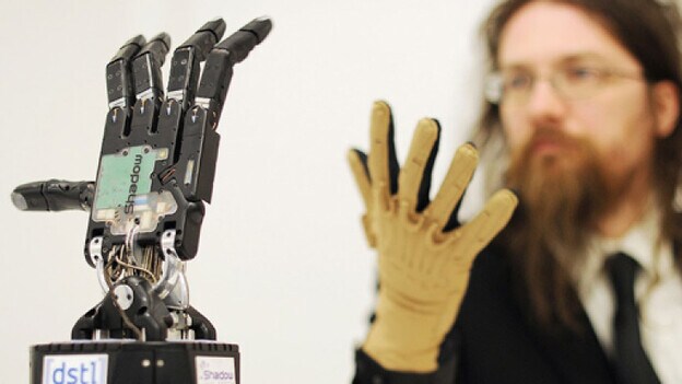 La mano humanoide, presente en la Global Robot Expo
