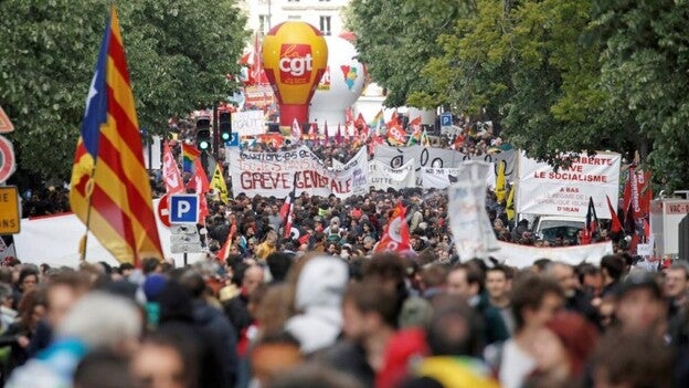 Los sindicatos franceses celebran el 1 de Mayo bajo el signo de la división