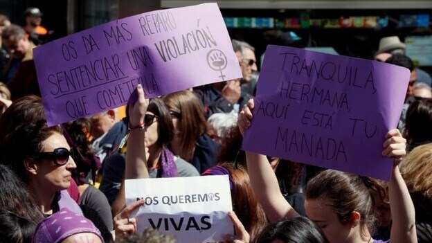 Las protestas por la sentencia de la Manada llegan al Dos de Mayo y la Eurocámara