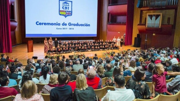 Graduación de alumnos de infantil en el Colegio Hispano Inglés