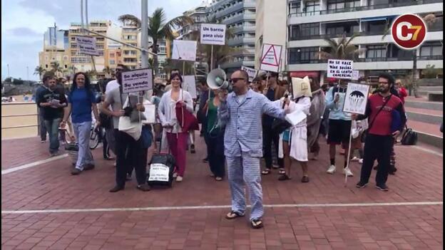 Protesta por el alquiler vacacional