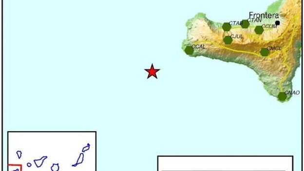 Terremoto de 2,7 grados al suroeste de Frontera