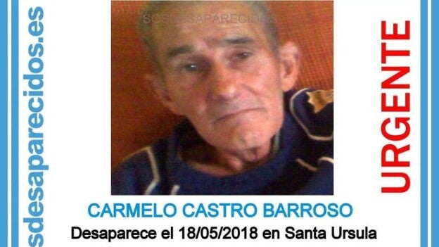 Buscan a un hombre de 68 años en Santa Úrsula