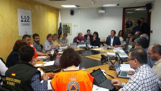 Simulacro de contaminación marina en Gran Canaria