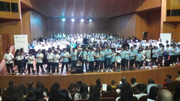 1.678 estudiantes cantan el ‘Himno a Canarias’ a la vez en las siete islas