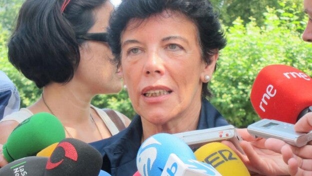 Isabel Celaá, ministra portavoz del Gobierno