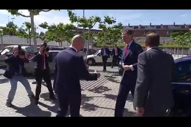 El rey Felipe VI despide a la selección antes de partir hacia Krasnodar