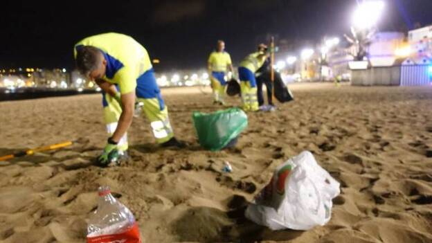 Más de 9.000 kilos de basura recogidos en la Noche de San Juan