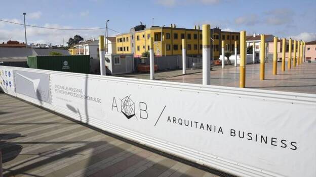 Paralizadas las obras del mercado de San Mateo