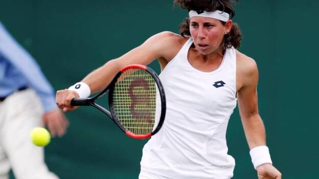 Carla Suárez vence a Sara Sorribes en Wimbledon