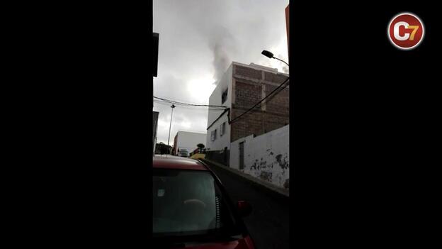 Incendio en una vivienda de Arucas