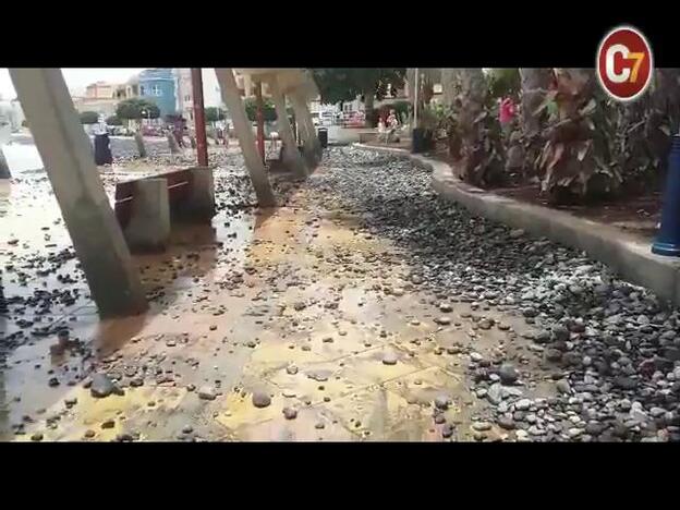 Reboso en la avenida de Arinaga