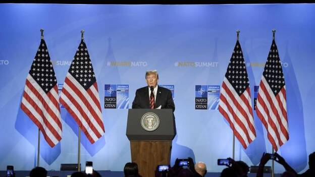 Trump presume de promover el aumento del gasto entre los aliados de la OTAN