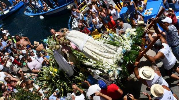 Procesión marinera entre Mogán y Arguineguín