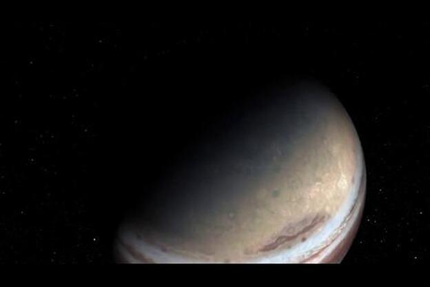 La nave Junio encuentra evidencias de un volcán desconocido en el polo sur de la luna Io