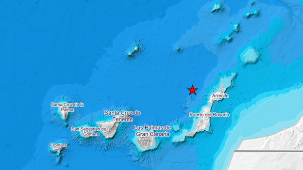 Terremoto frente a las costas de Lanzarote