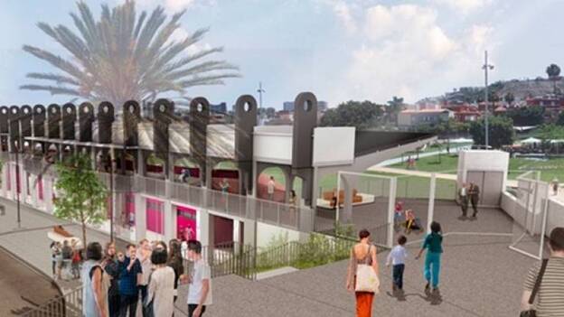 La tribuna del Estadio Insular muta en salas de yoga y bibliotecas