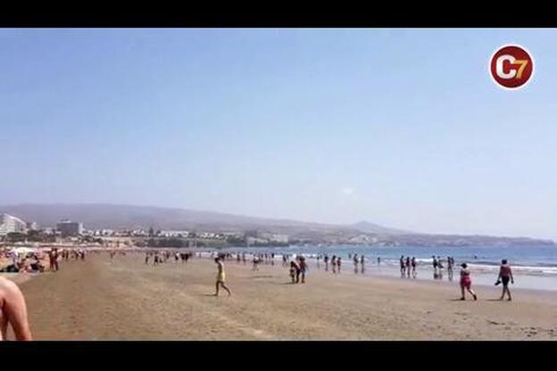 Así luce Playa del Inglés este domingo