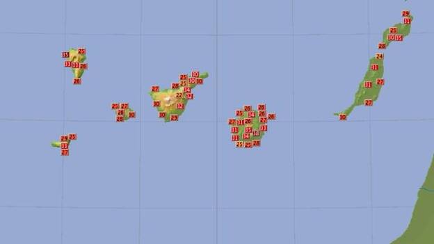 38.5 grados en Agüimes y calima en las medianías