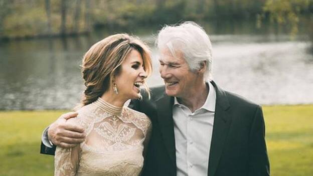 Gere y Silva. La pareja espera a su primer hijo