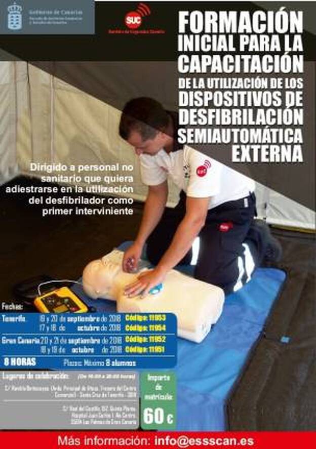 El SUC y la ESSSCAN ofrecerán formación sobre emergencias extrahospitarias