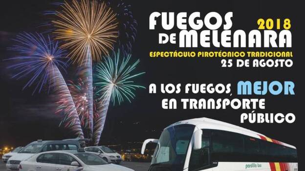 Refuerzan el transporte público para los fuegos de Melenara