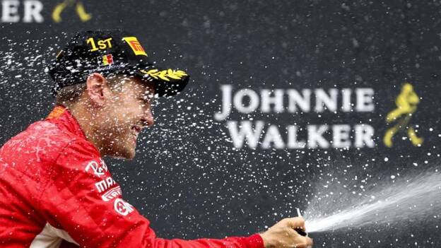 Vettel se consolida y Alonso se accidenta