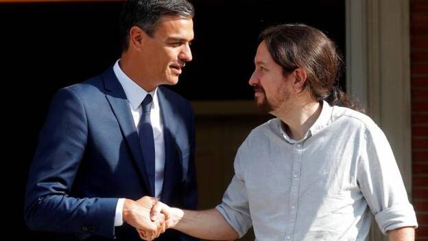 Sánchez e Iglesias acuerdan bajar impuestos a autónomos y el IVA