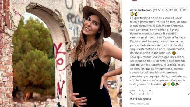 Natalia Sánchez desvela el sexo de su bebé