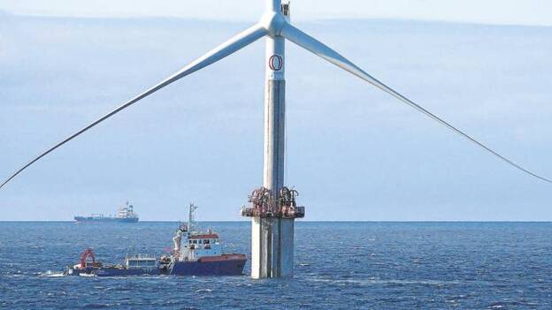140 kilómetros en el mar del Sureste solo para molinos