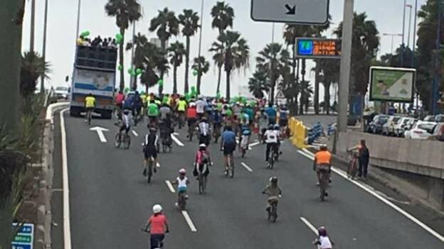 Día de la Bici en la capital grancanaria