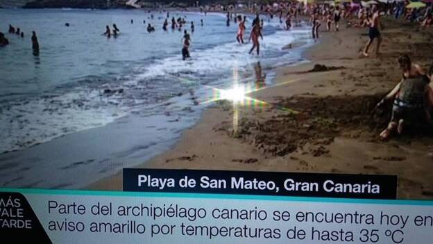 Una playa en San Mateo