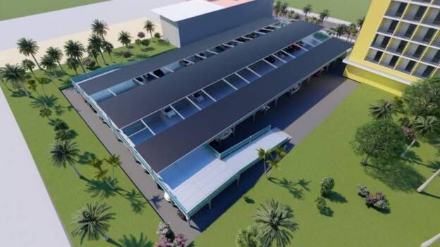 Un aparcamiento que es como 716 pinos