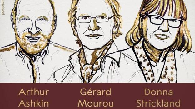 Strickland, Mourou y Askin, Nobel de Física
