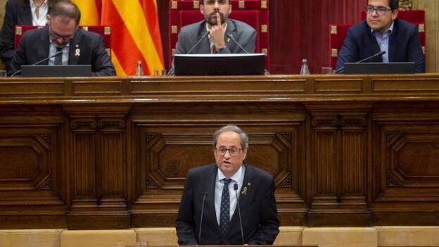 Torra amenaza con «un punto de no retorno» en caso de condena a los separatistas