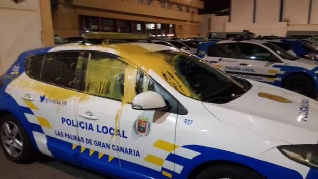 Ataque vandálico a la Policía Local