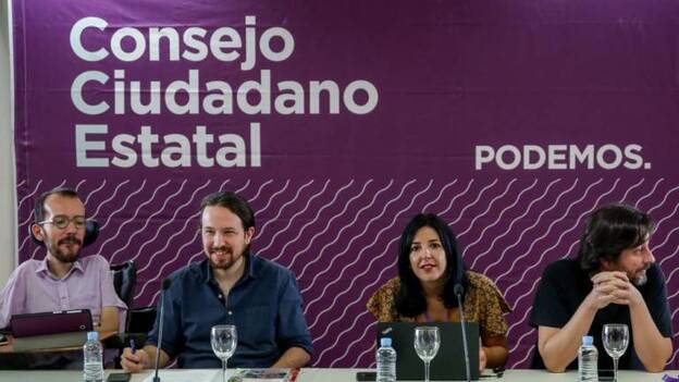 Iglesias arenga a los suyos para apoyar al Gobierno ante el "nuevo aznarismo"