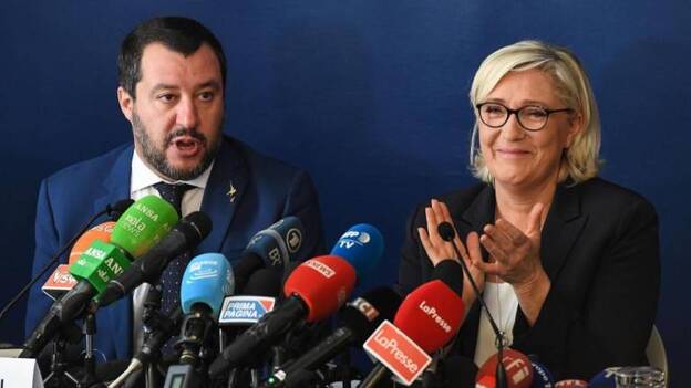 Salvini y Le Pen auguran una «revolución» soberanista para «salvar» Europa