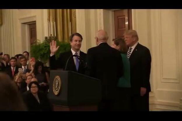 Trump declara «inocente» de abusos sexuales al nuevo juez del Supremo