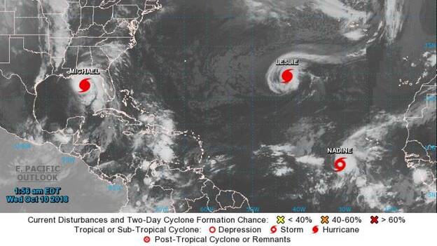 Leslie se aleja ahora de Canarias
